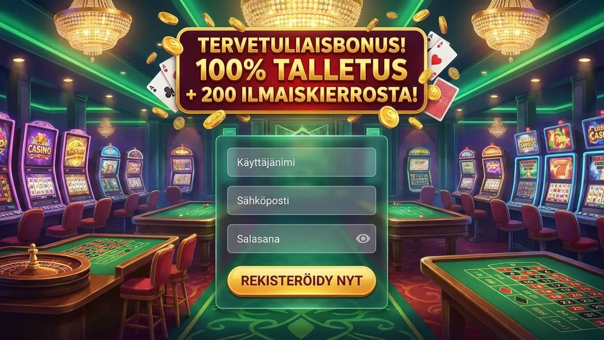 Rekisteröidy bonuksen kanssa